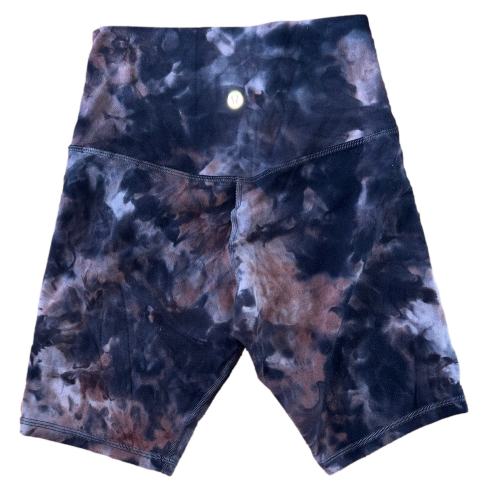 Lululemon Align High-Rise Short 8” Diamond Dye Lunar Rock True Navy